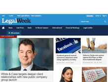 Tablet Screenshot of legalweek.com